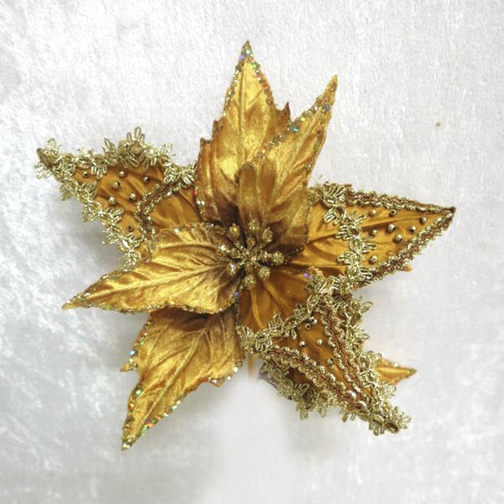 Julestjernemedclipguldvelourmedgulddekoration-31