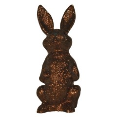 Påskehare, choko glitter, 48 cm 